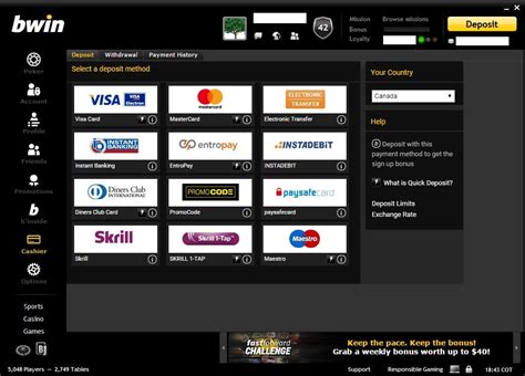 Bwin deposit has not been credited to players