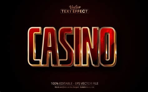 Casino efeito de texto