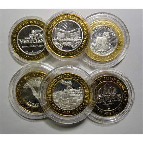 Jogos de cassino de tokens de prata 999