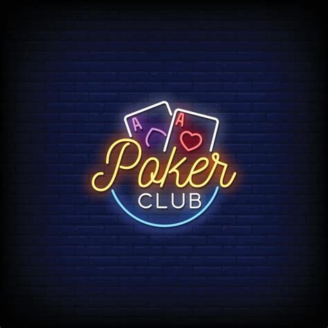 Sala de poker sinais de néon